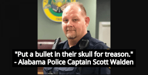 Alabama Police Captain On Biden Voters: ‘Put A Bullet In Their Skull For Treason’ (Image via Flomaton Police Department)