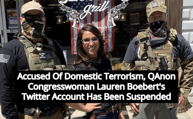 Accused Of Aiding Terrorists, Twitter Locks QAnon Congresswoman Boebert’s Account (Image via Twitter)