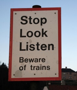 Stop. Look. Listen. pic from morguefile