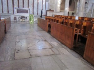 Empty Basilica Santa Sabina, Image Elizabeth Scalia