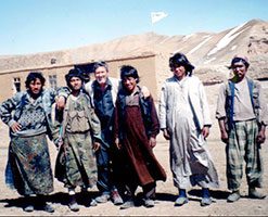 Dan with his friends in the Taliban — to his right, a man who’d tried to stab him several months before. (Photo: The Terry family — www.gbgm-umc.org)