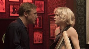 Walter (Christoph Waltz) and Margaret, mid-argument at a San Francisco nightclub