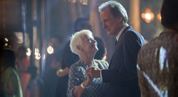 Judi Dench as "Evelyn Greenslade" and Bill Nighy as "Douglas Ainslie" in THE BEST EXOTIC MARIGOLD HOTEL 2. Photo by: Laurie Sparham. Copyright © 2014 Twentieth Century Fox