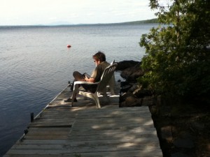 Reading on the Dock