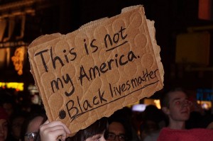 Ferguson Protest, NYC. The All-Nite Images. 2014.