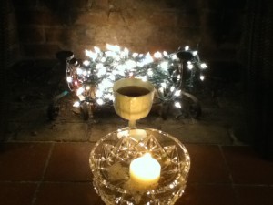 Imbolc Altar, Cat Chapin-Bishop, 2013.