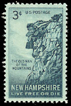 Old Man of the Mountain stamp