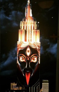 Image of Hindu Goddess of Death Kali from "Projecting Change" Light show; image designed by artist Android Jones (https://www.facebook.com/AndroidJonesart)