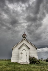 little church dark sky