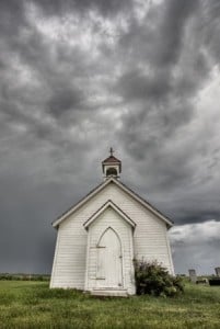 little church dark sky