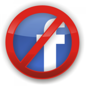 no facebook