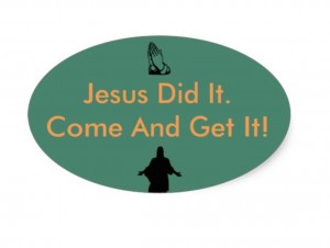 jesus did it bumper