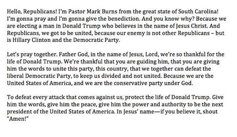 RNC prayer