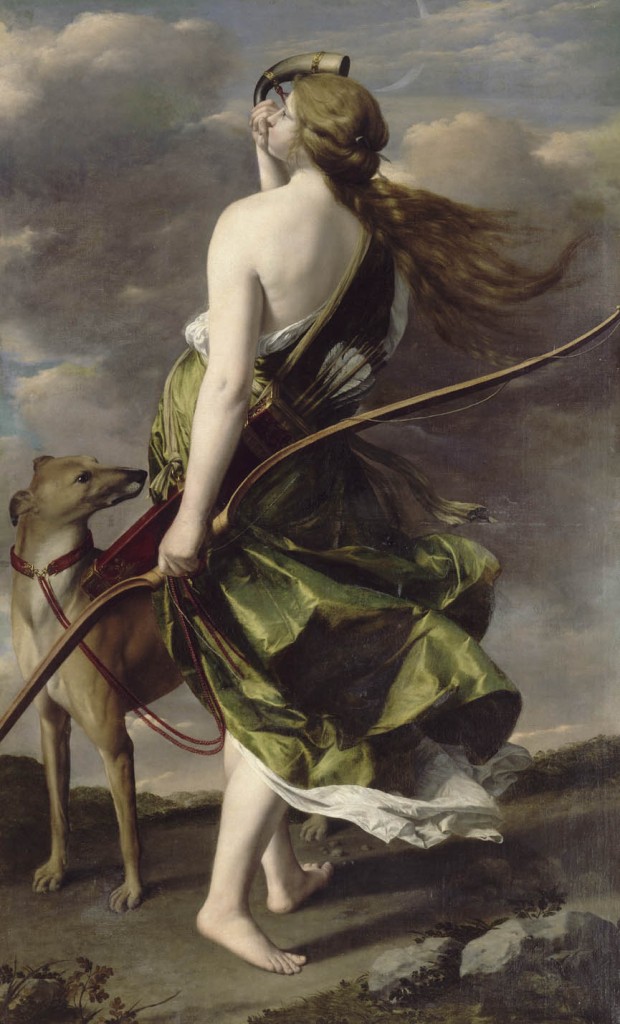 Diana the Huntress by Orazio Gentileschi (via Wikimedia Commons)