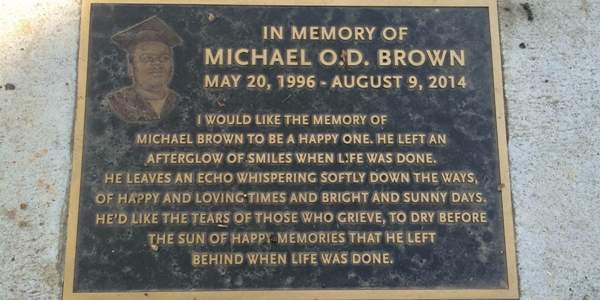 mike brown plaque