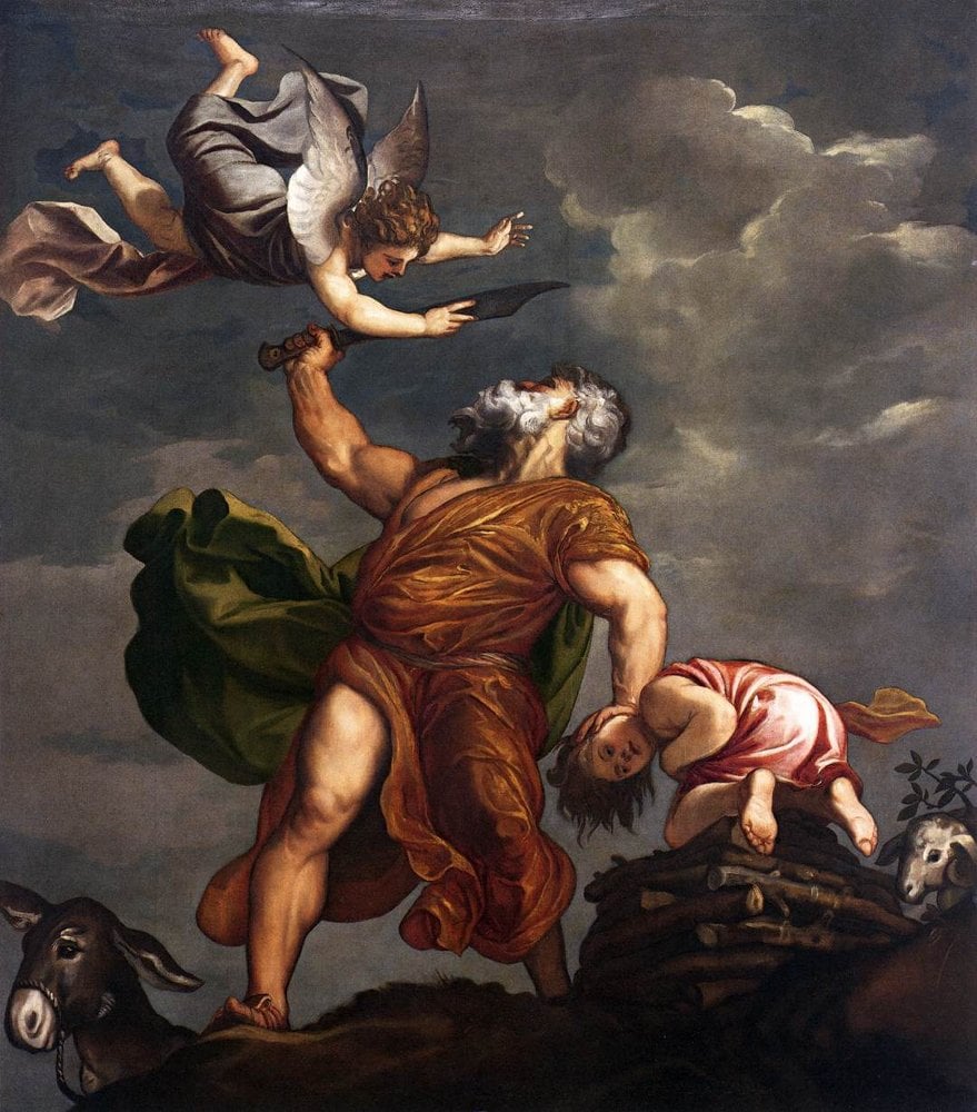 Sacrifice of Isaac , by Titian