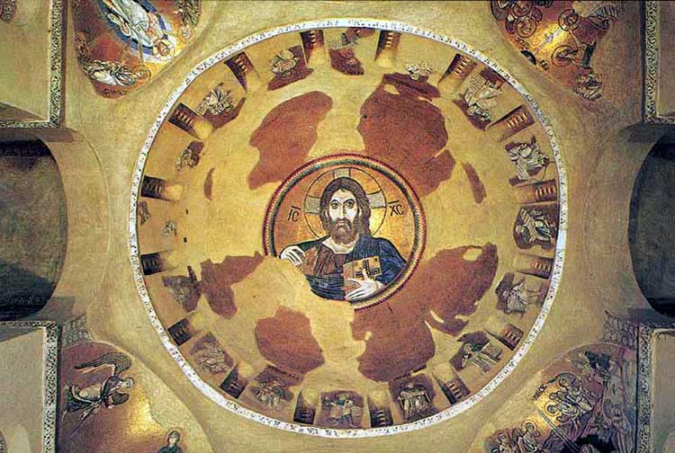 According to Oliver Davies, the image of Christ the Pantocrator has been obscured by the turn to the subject in modern thought, including theology.