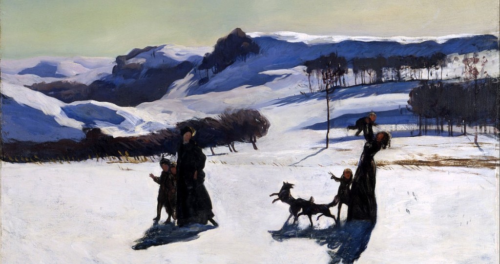 Heartwarming, isn't it? (Rockwell Kent, Snow Fields, 1906; Souce: Wikimedia Commons, PD-Before-1923)