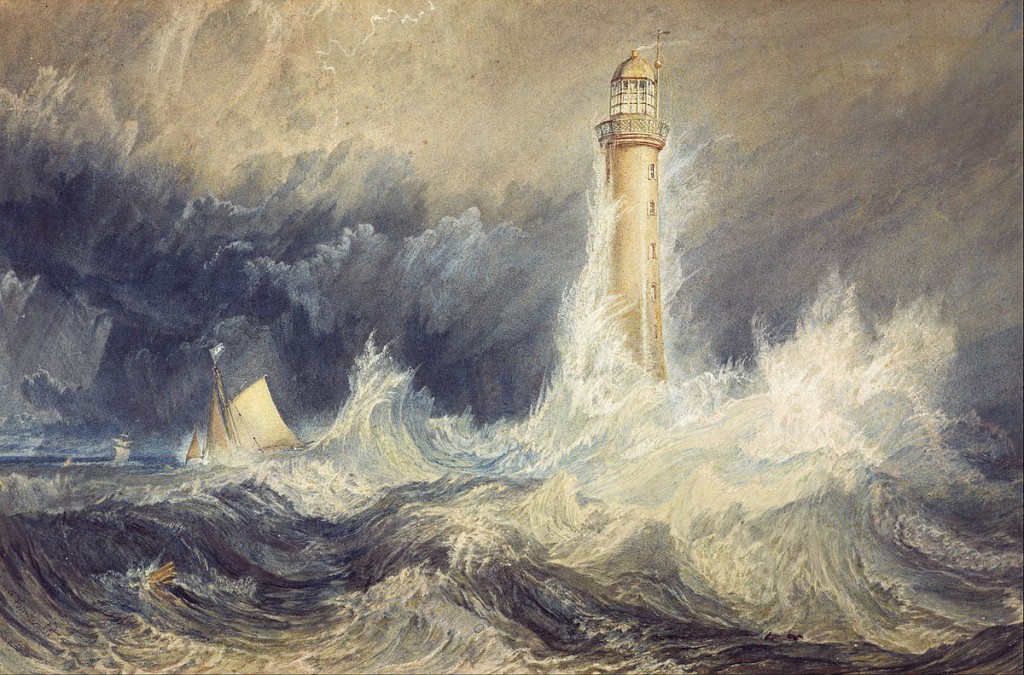 Storms will continue to rage (JWM Turner, The Bell Rock Lighthouse, 1819; Source: Wikimedia Commons, PD-Old-100). 