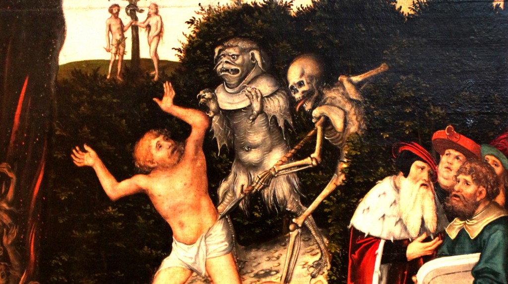 Cranach the Elder, Allegory of Law and Grace, 1529; Source: Wikimedia Commons, PD-Old-100