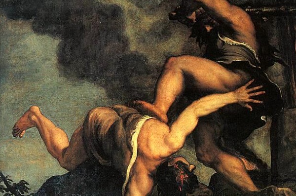 (Titian, Cain and Abel [detail], 1490; Source: Wikimedia, PD-Old-100)