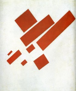 (Kazimir Malevich [Kazimierz Malewicz], Suprematist Painting: Eight Red Rectangles, 1915; Source: Wiki Commons, PD-Before-1923) 