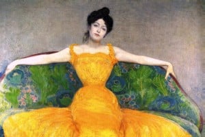 Relax, there's so much theology luxury to go under your Christmas tree (Max Kurzweil, Lady in a Yellow Dress, 1899; Source: Wikimedia, PD-Old-100)