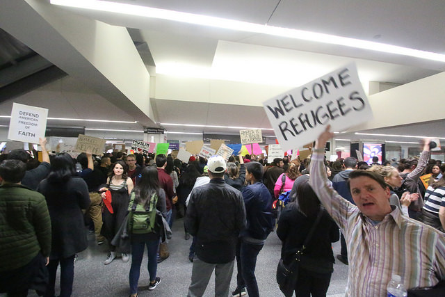 (SFO Muslim Ban Protest by Quinn Morton; Source: Flickr, CC by 2.0)