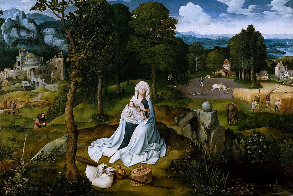 (Joachim Patinir, Rest on the Flight to Egypt, c. 1520; Source: Wiki Commons, PD-Old-100)