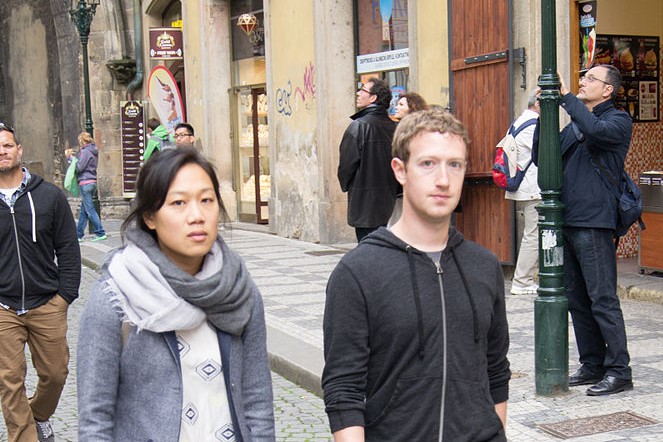 (Lukasz Porwol, Priscilla Chan and Mark Zuckerberg in Prague [detail], 23 May 2013; Source: Wikimedia Commons, CC BY 2.0) 