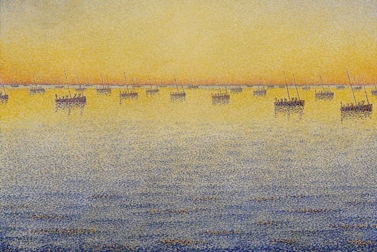 (Paul Signac, Concarneau - Op. 211, 1881; Source: Wikimedia, PD-Old-100). 