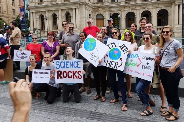 (author: interestedbystandr, title: March for Science Brisbane; source: Flickr, CC BY 2.0)