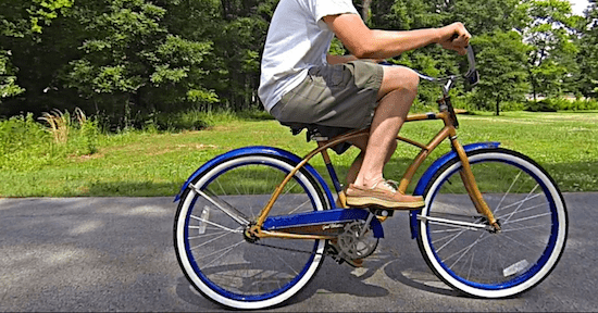 the backward bicycle