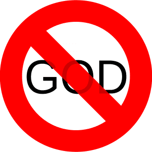 No God sign