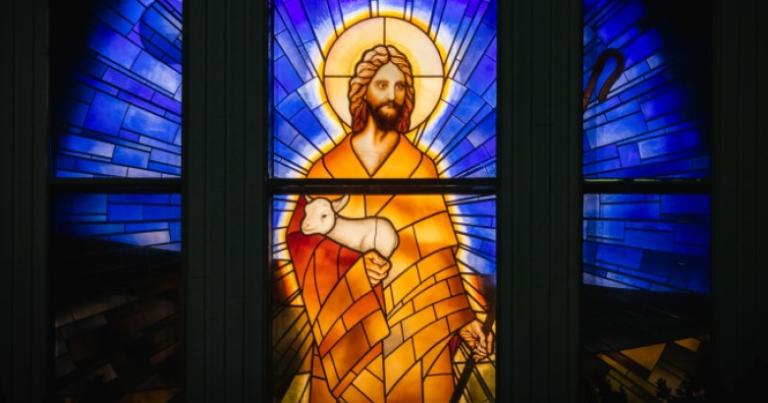 Christ stained glass
