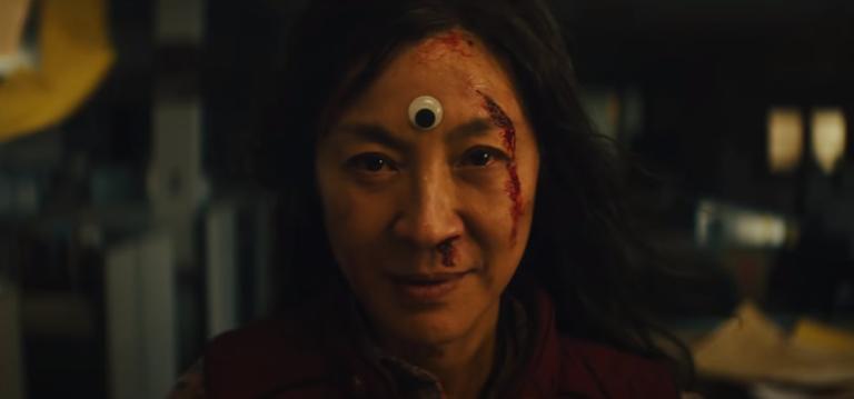 Michelle Yeoh in Everything Everywhere All at Once, screenshot courtesy A24 trailer