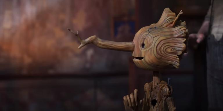 From Guillermo del Toro’s Pinocchio, screenshot courtesy Netflix trailer