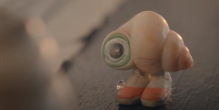 Marcel from Marcel the Shell with Shoes On, screenshot courtesy A24 trailer