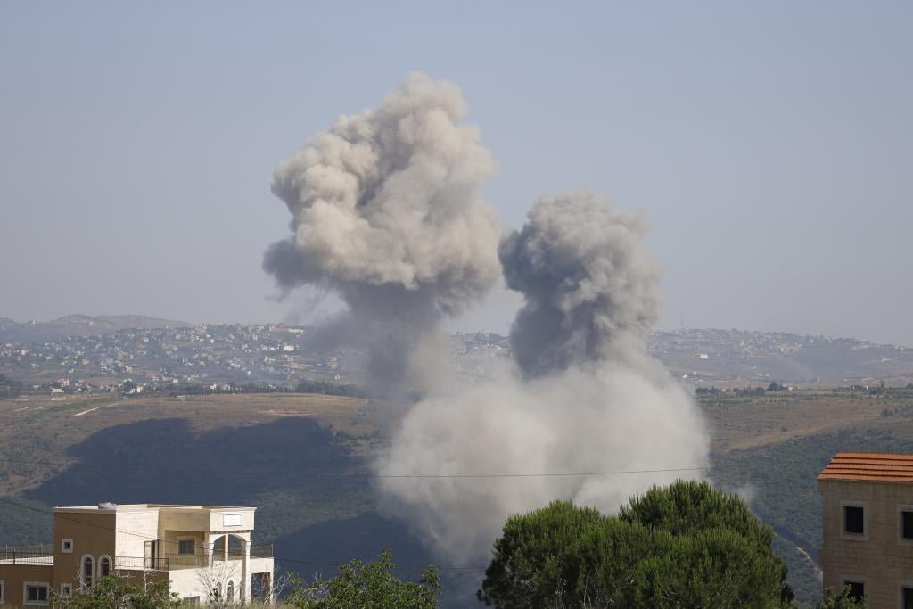 A bomb explodes in Southern Lebanon