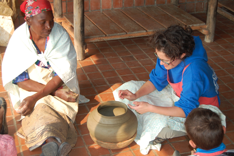 Finishing my msugo, traditionally used for carrying water. On one's head.