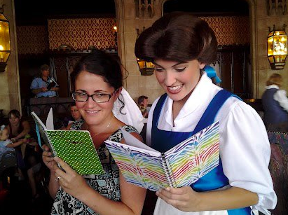 Belle and I, just doing a little reading together.
