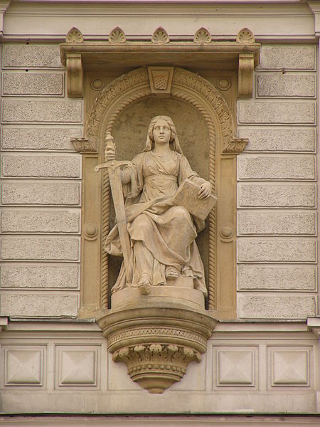 Allegory of Justice, (Czech Republic). Photo by Michal Maňas. Public Domain.