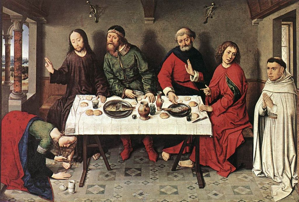 Christ in the House of Simon by Dieric Bouts - Public Domain