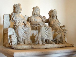 Capitoline Triune: Jupiter, Juno and Minerva