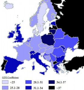 europe inequality map