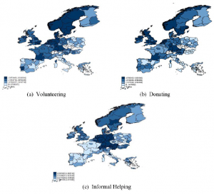 Volunteering and charitable donations across Europe