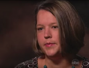 In 1997, 15-year-old Tina Anderson was raped and impregnated by a member of Chuck Phelps’ Trinity Baptist Church. Image: ABC News/YouTube