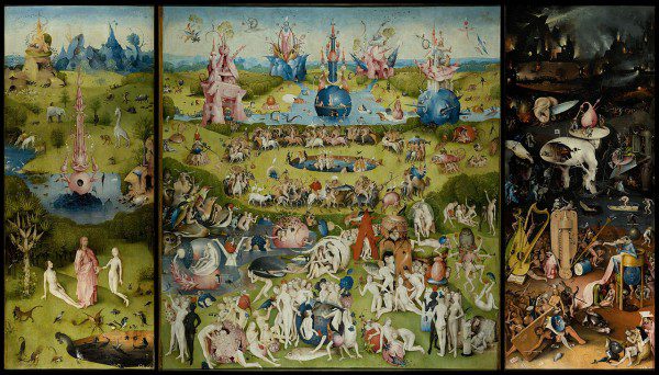 Hieronymus Bosch, "The Garden of Earthly Delights" Public Domain, WikiCommons