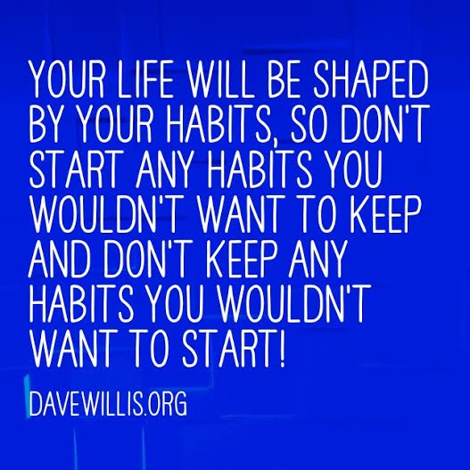 Dave Willis quote davewillis.org habit habits quotes 