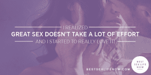 3. Stop making love.